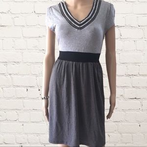 Forever 21 Sequin Gray Black Dress